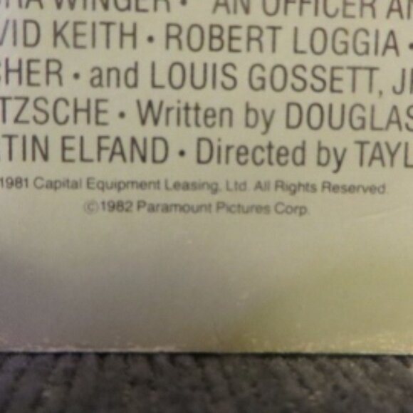 AN OFFICER AND A GENTLEMAN - 1982 - VHS (1st Release - Original 1982 Copy) - Picture 5 of 12